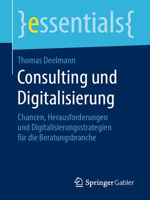 cover image of Consulting und Digitalisierung